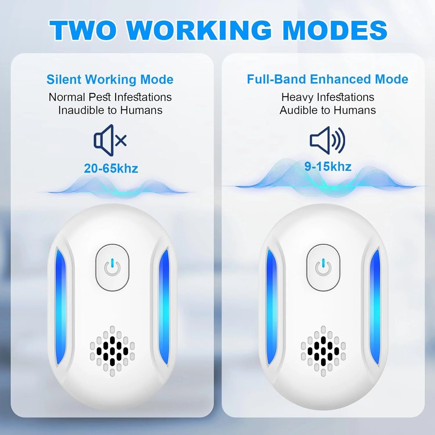 Ultrasonic Pest & Insect Repeler, Electric Mouse Repelent Plug Ins for Roach, Rodent, Mouse, Bugs, Mosquito, Mice, Spider, Ant, Pest Control Plug in Indoor Home Kits, 4 Pack